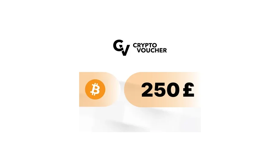 Crypto Voucher £250 GBP in Bitcoin (BTC) Crypto Voucher gallery image 2