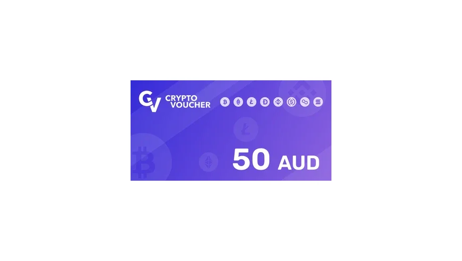 Crypto Voucher A$50 AUD in Bitcoin (BTC) Crypto Voucher gallery image 2