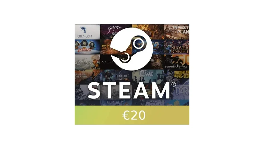 Steam Wallet 20 EUR Gift Card (Ireland) gallery image 2