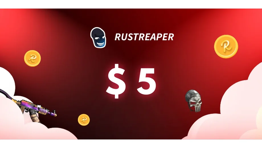 RUSTReaper 5 USD Gift Card (ROW) gallery image 2