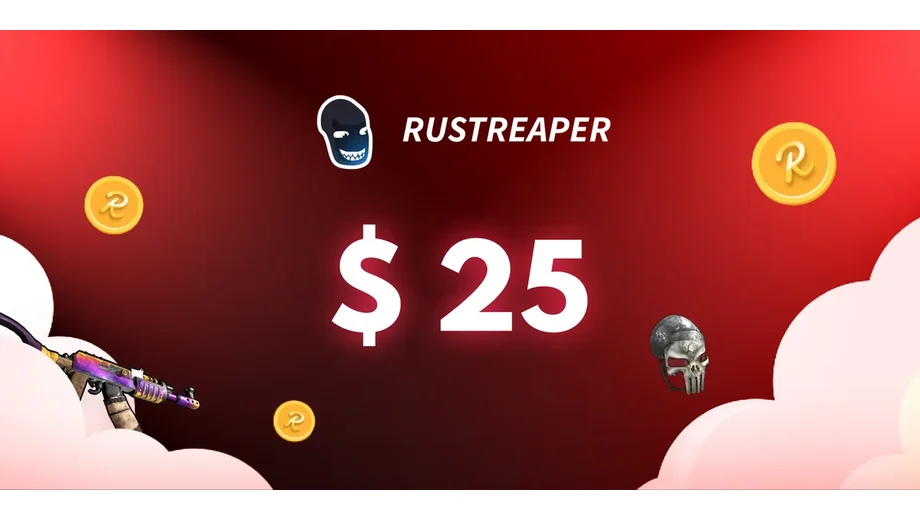 RUSTReaper 25 USD Gift Card (ROW) gallery image 2
