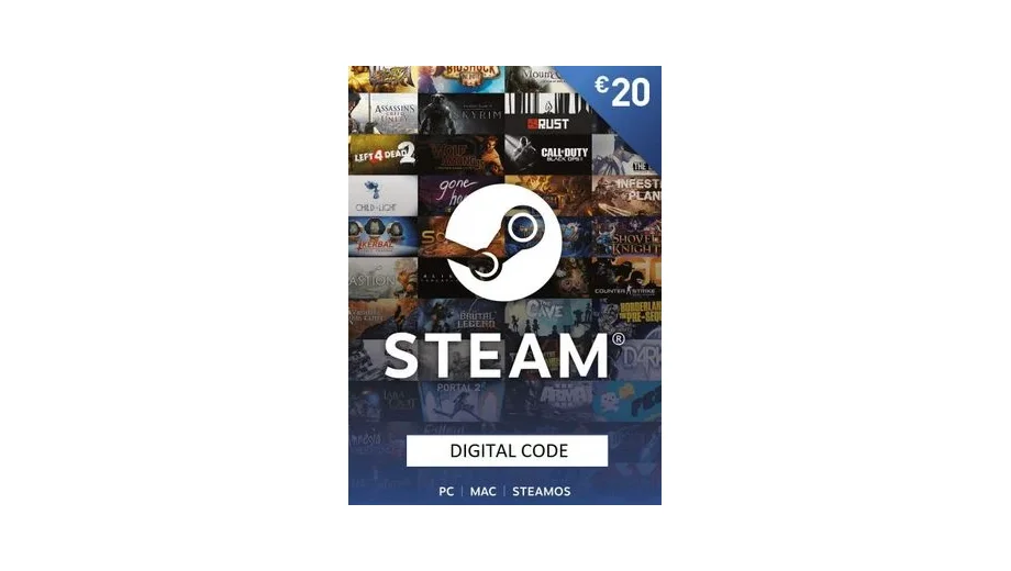 Steam Wallet 20 EUR Gift Card (Austria) gallery image 2