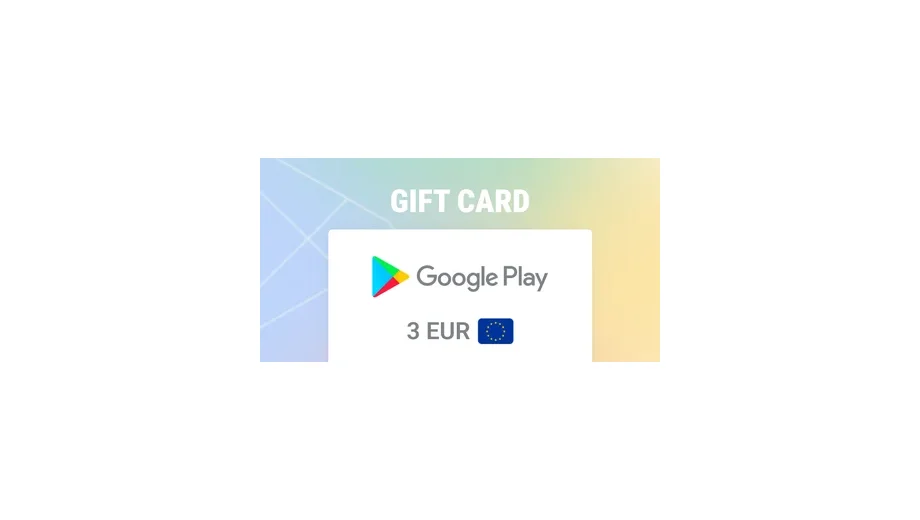 Google Play 3 EUR Gift Card (Europe) gallery image 2