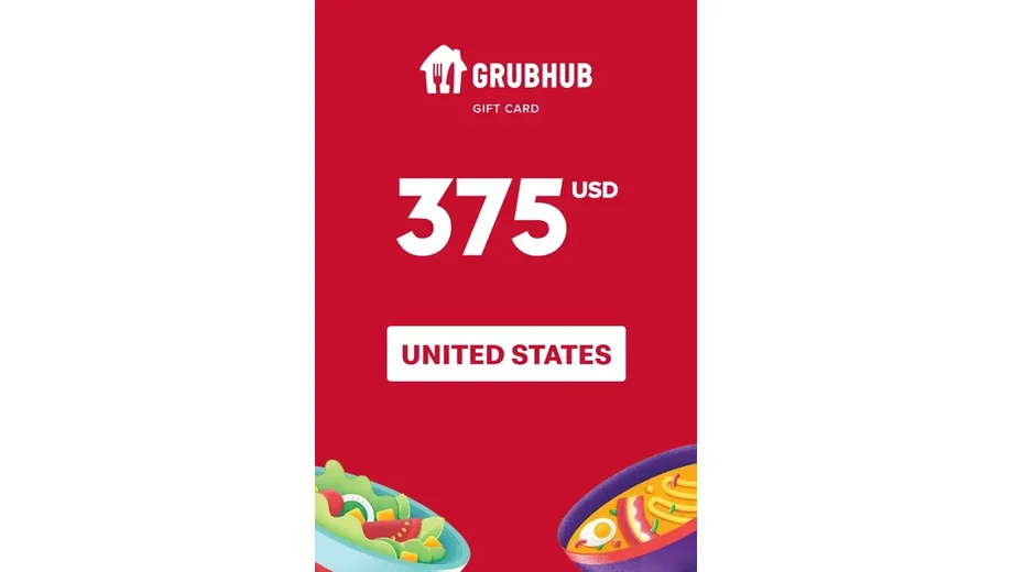 GrubHub 375 USD Gift Card (United States) gallery image 2
