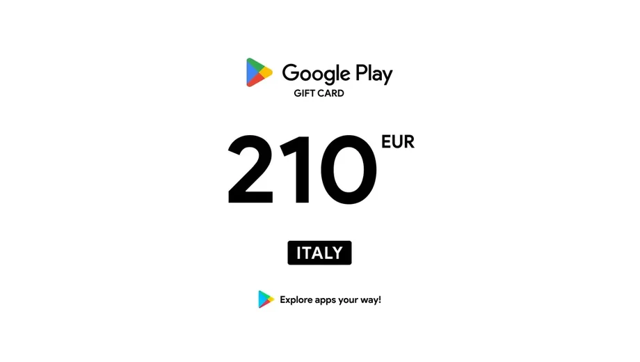Google Play 210 EUR Gift Card (Italy) gallery image 2