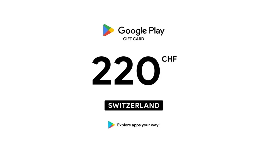 Google Play 220 CHF Gift Card (Switzerland) gallery image 2