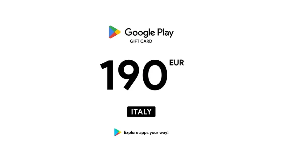 Google Play 190 EUR Gift Card (Italy) gallery image 2