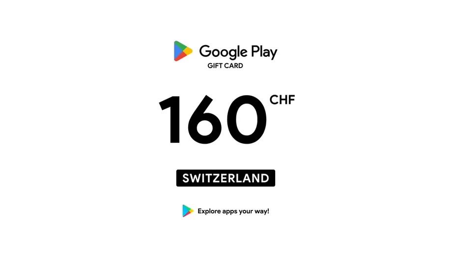 Google Play 160 CHF Gift Card (Switzerland) gallery image 2