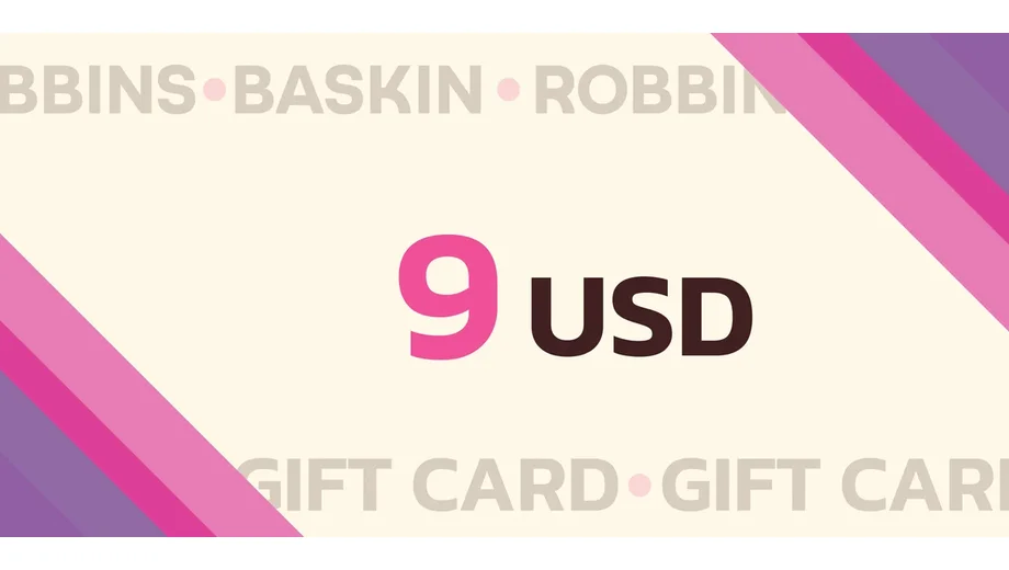 Baskin Robbins 9 USD Gift Card (United States) gallery image 2