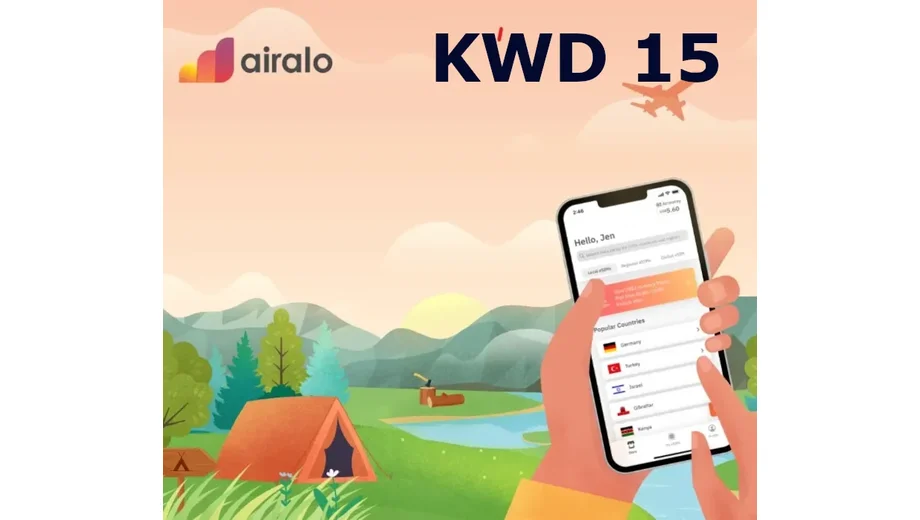 Airalo 3 KWD Gift Card (Kuwait) gallery image 2