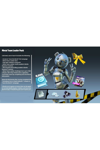 Fortnite - Metal Team Leader Pack (UK) (Xbox One)