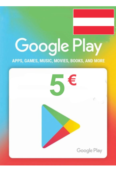 Google Play 5€ (EUR) (Austria) Gift Card