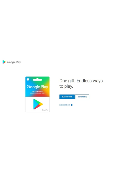 Google Play $45 (USD) (USA/North America) Gift Card 