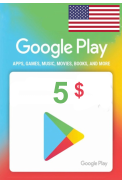 Google Play $5 (USD) (USA/North America) Gift Card 