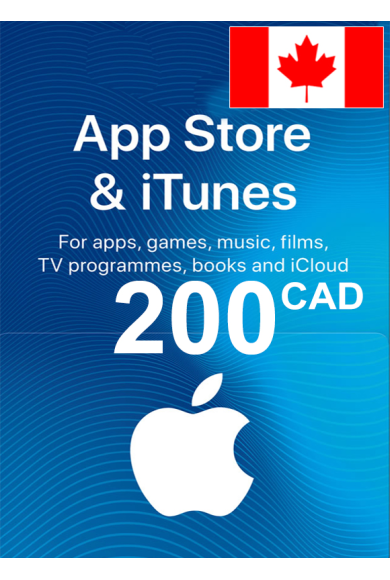 Apple iTunes Gift Card - 200 (CAD) (Canada) App Store