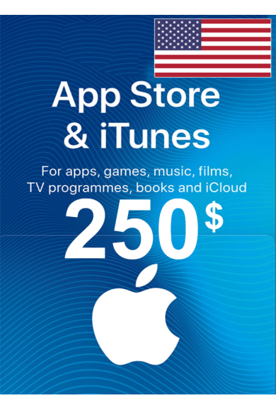 Apple iTunes Gift Card - $250 (USD) (USA) App Store
