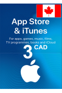Apple iTunes Gift Card - 3 (CAD) (Canada) App Store