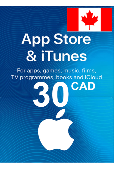 Apple iTunes Gift Card - 30 (CAD) (Canada) App Store