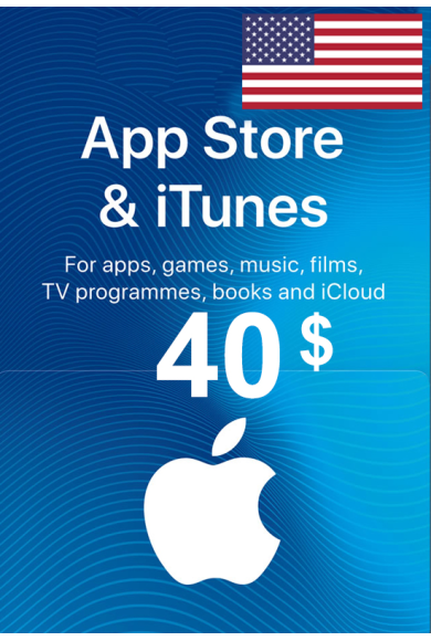 Apple iTunes Gift Card - $40 (USD) (USA) App Store