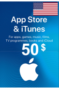 Apple iTunes Gift Card - $50 (USD) (USA) App Store