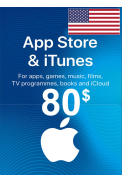 Apple iTunes Gift Card - $80 (USD) (USA) App Store