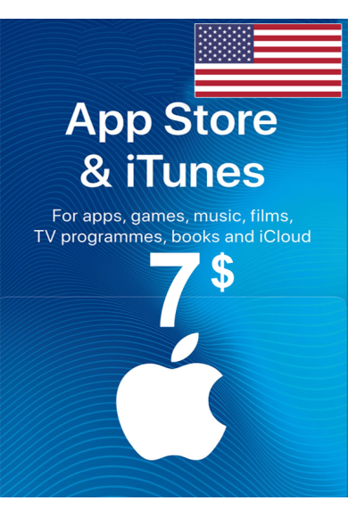 Apple iTunes Gift Card - $7 (USD) (USA/North America) App Store