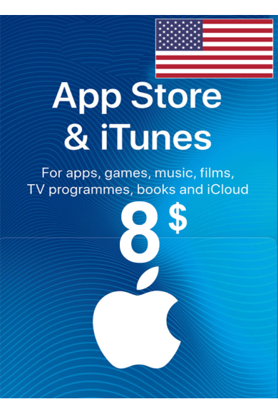 Apple iTunes Gift Card - $8 (USD) (USA/North America) App Store