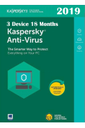Kaspersky Antivirus 2019 - 3 Device 18 Months