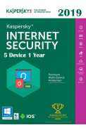 Kaspersky Internet Security 2019 - 5 Device 1 Year 