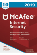 McAfee Internet Security 2019 - Unlimited Users (10 devices) 1 Year