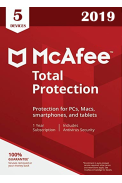 McAfee Total Protection 2019 - 5 Devices 1 Year
