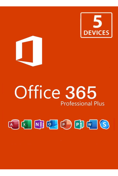 Microsoft Office 365 Professional Plus - 5 Devices 1 Year