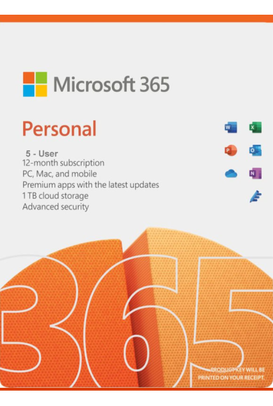 Microsoft Office 365 Personal - 5 User 1 Year