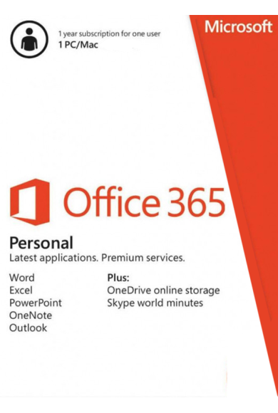 Microsoft Office 365 Personal - 1 User 1 Year (LATAM)