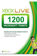 Microsoft Xbox Live Card 1200 Points (Xbox One)
