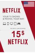 Netflix Gift Card $15 (USD) (USA)