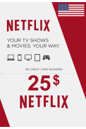 Netflix Gift Card $25 (USD) (USA)