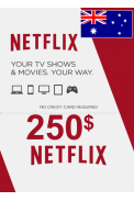 Netflix Gift Card 250$ (AUD) (Australia)