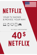 Netflix Gift Card $40 (USD) (USA)