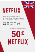 Netflix Gift Card £50 (GBP) (UK)