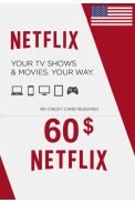Netflix Gift Card $60 (USD) (USA)