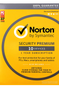 Norton Security Premium - 10 Device + 25 GB - 1 Year
