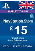 PSN - PlayStation Plus - Tarjeta prepago £15 (GBP) (UK)
