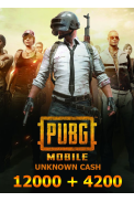 PUBG Mobile 12000 + 4200 Unknown Cash