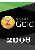 Razer Gold Gift Card 200$ (USD) (USA)