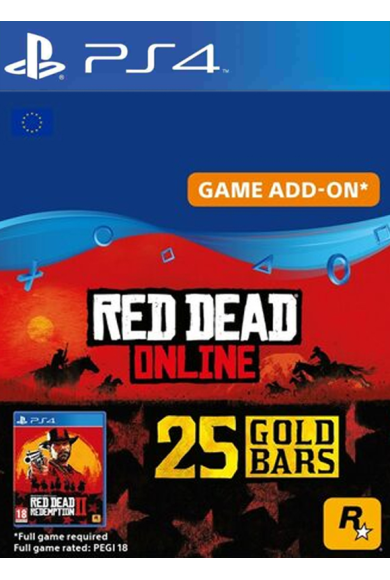 Andet Disse inch Buy RED DEAD REDEMPTION 2 Online 25 Gold Bars (PS4) Cheap CD Key |  SmartCDKeys