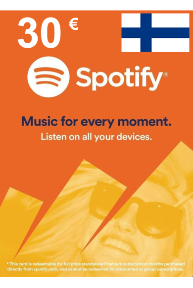 Spotify Gift Card 30€ (EUR) (Finland)