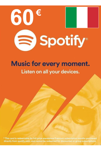 Spotify Gift Card 60€ (EUR) (Italy)