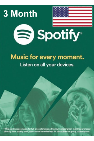 Spotify Subscription 3 Month (USA)