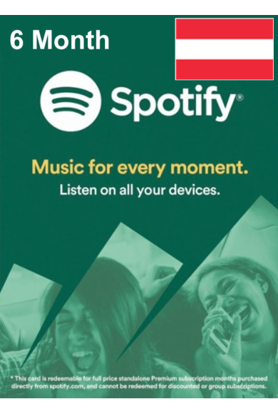 Spotify Subscription 6 Month (Austria)